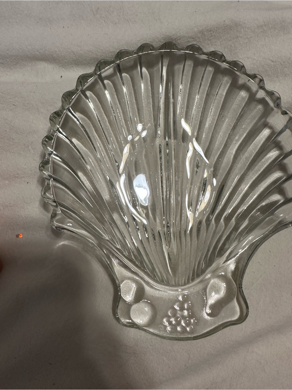 Vintage Clam Shell Divided Relish - Trinket Dish